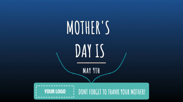 Mother's Day digital signage template