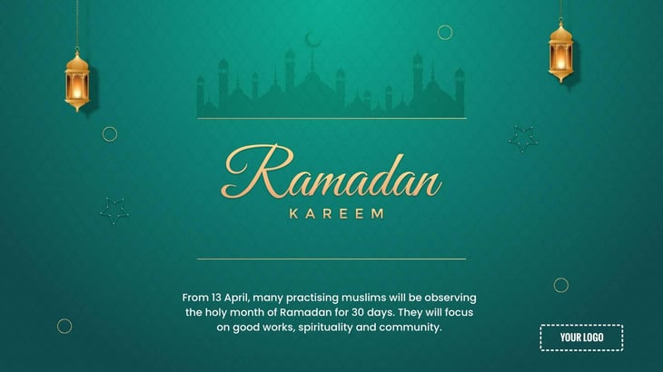 holiday ramadan digital signage template
