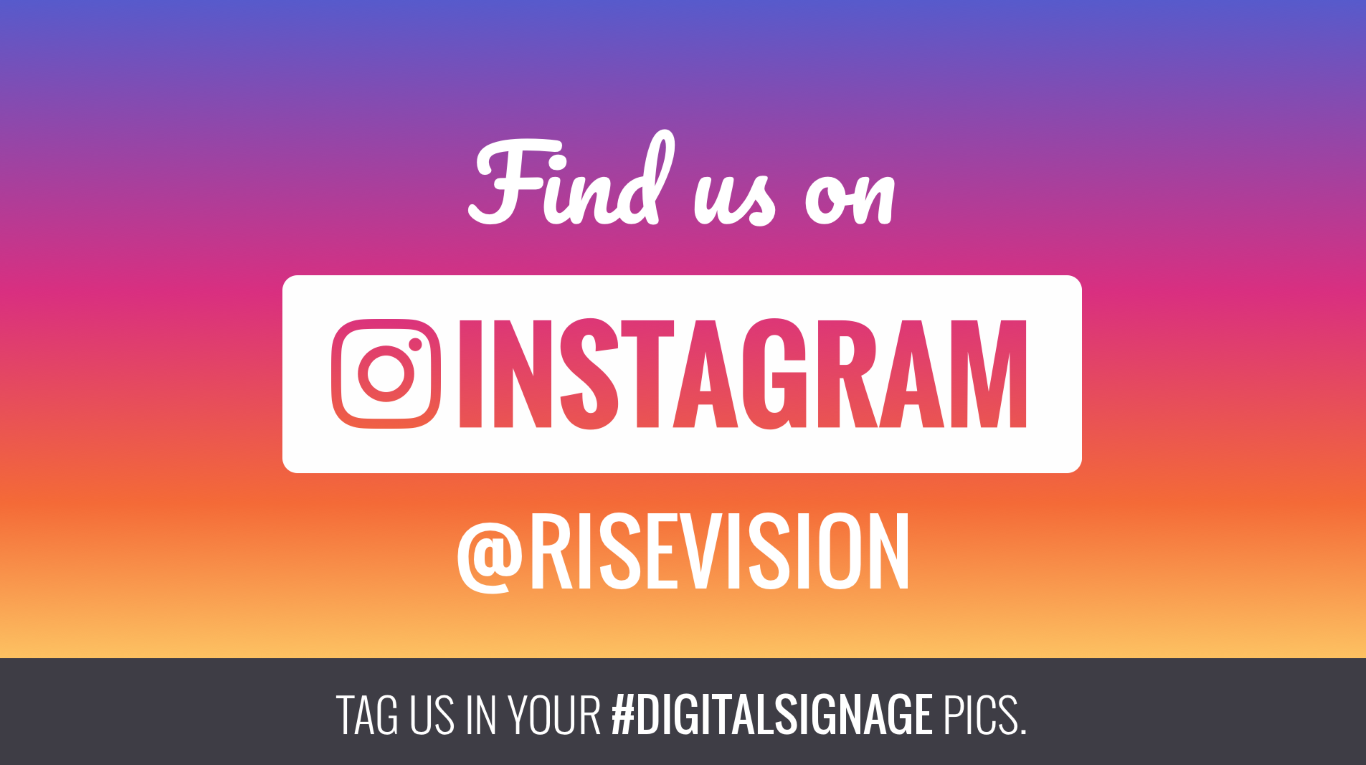 instagram digital signage template