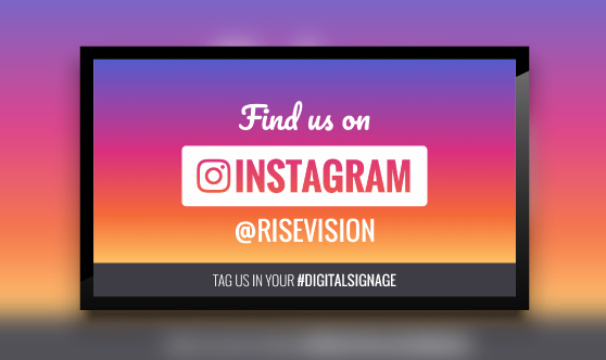 instagram digital signage template