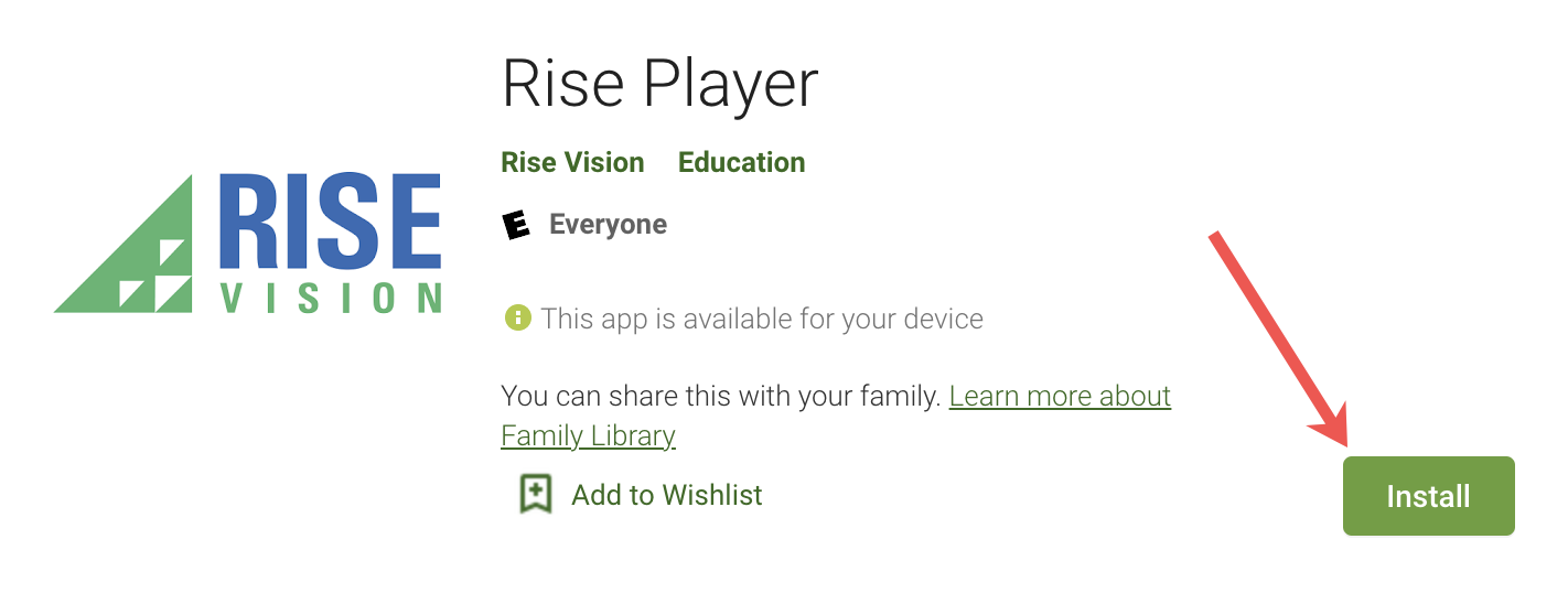 install rise player