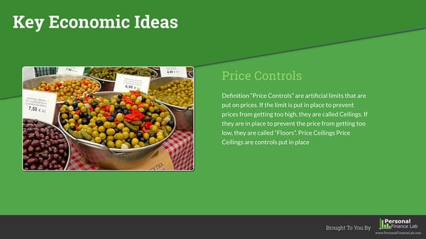 key economic ideas price controls