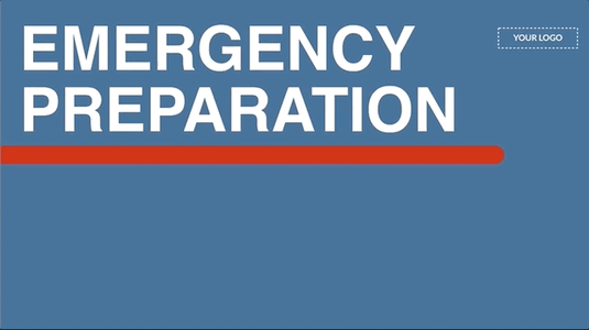 Emergency Preparation digital signage