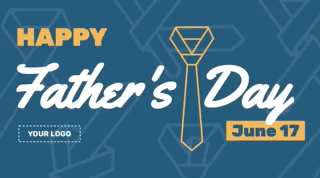 father's day digital signage animated