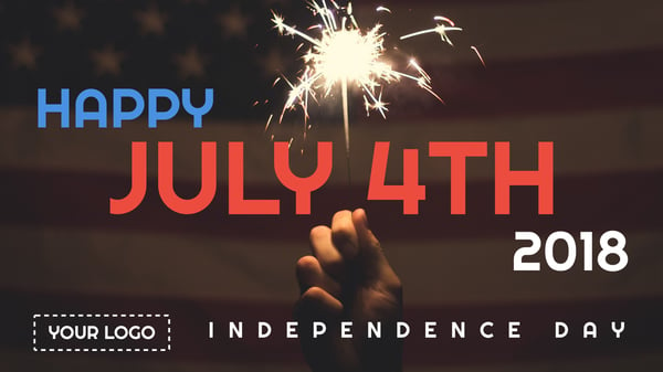 4th of July digital signage template