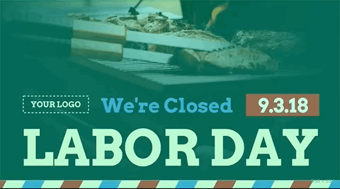 labor day digital signage template