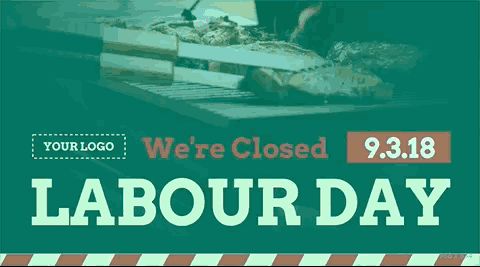 labour day photo digital signage template