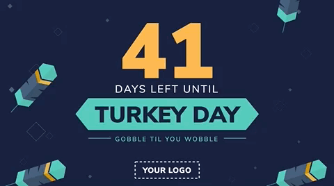Thanksgiving Countdown Digital Signage Template