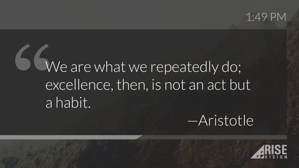 Simple quote digital signage Simple quote digital signage