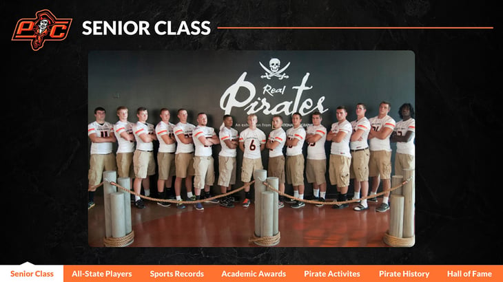 senior high school class digital signage design