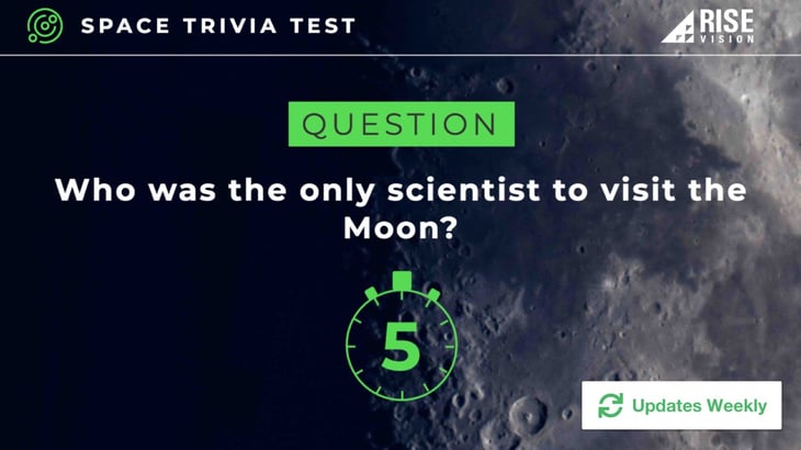 space trivia digital signage template