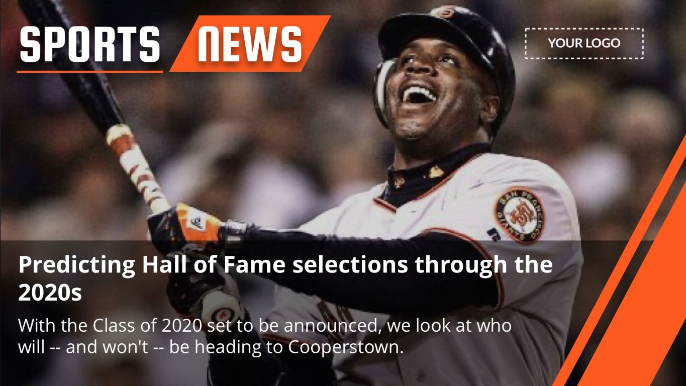 This digital signage template displays sports news sports news digital signage template