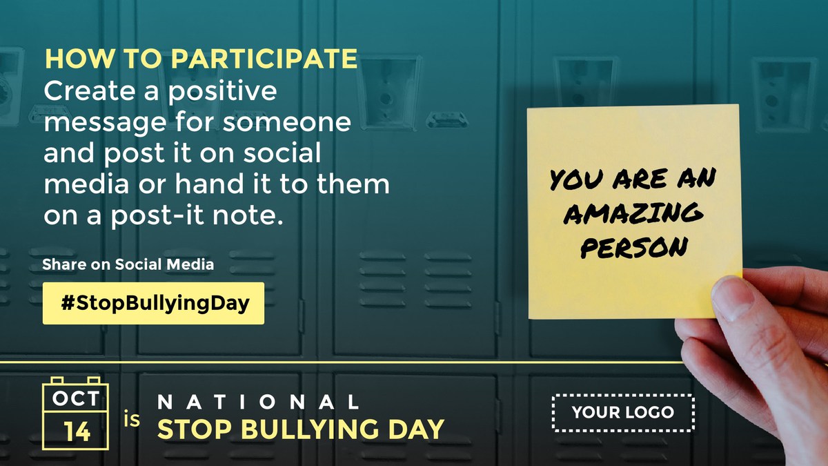 stop bullying day digital signage template