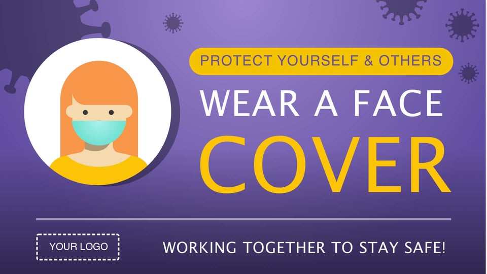 template-digitial-signage-sign-campaign-covid-safe-face