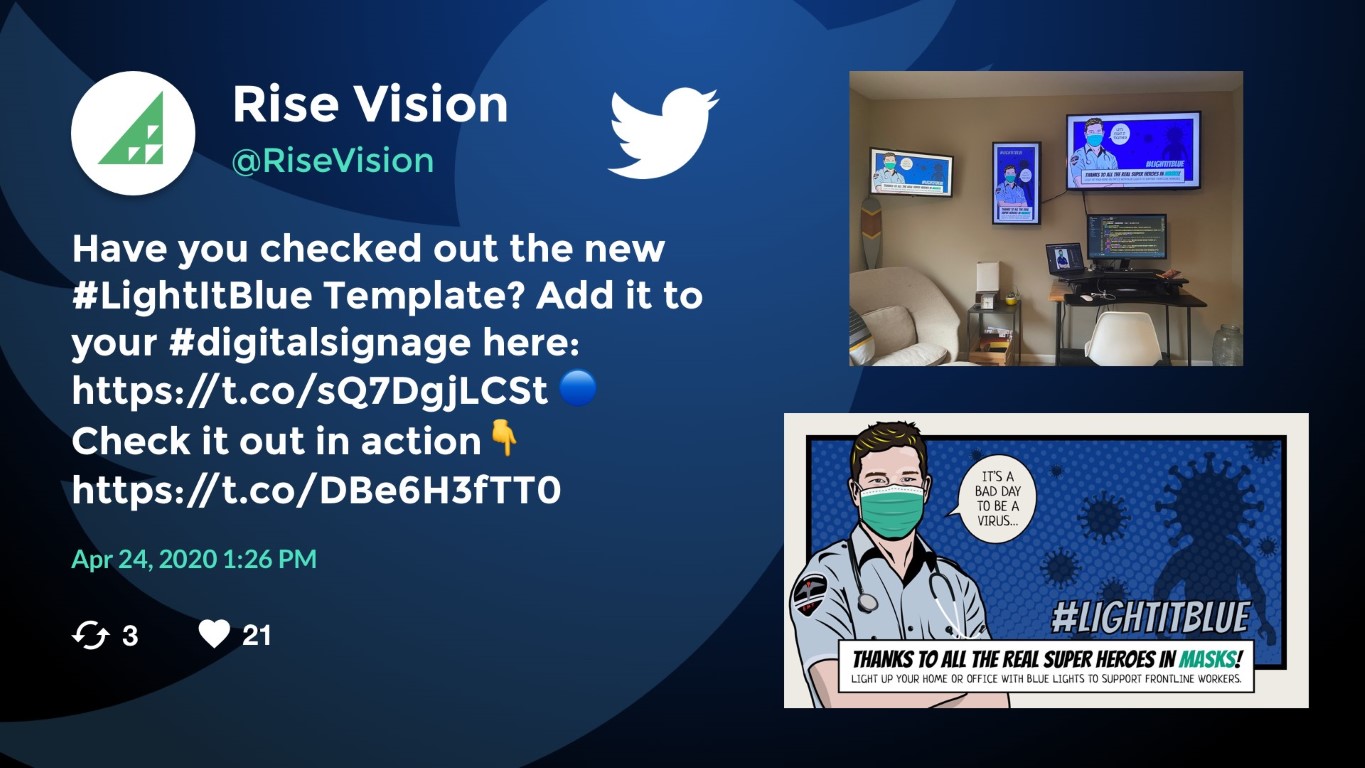 be able to display tweets with this digital signage template twitter digital signage template