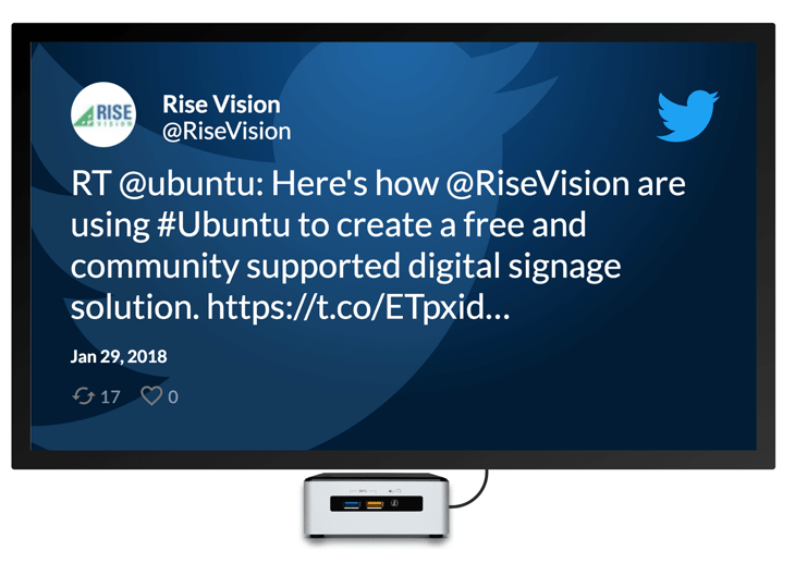 Twitter welcome sign digital signage template.