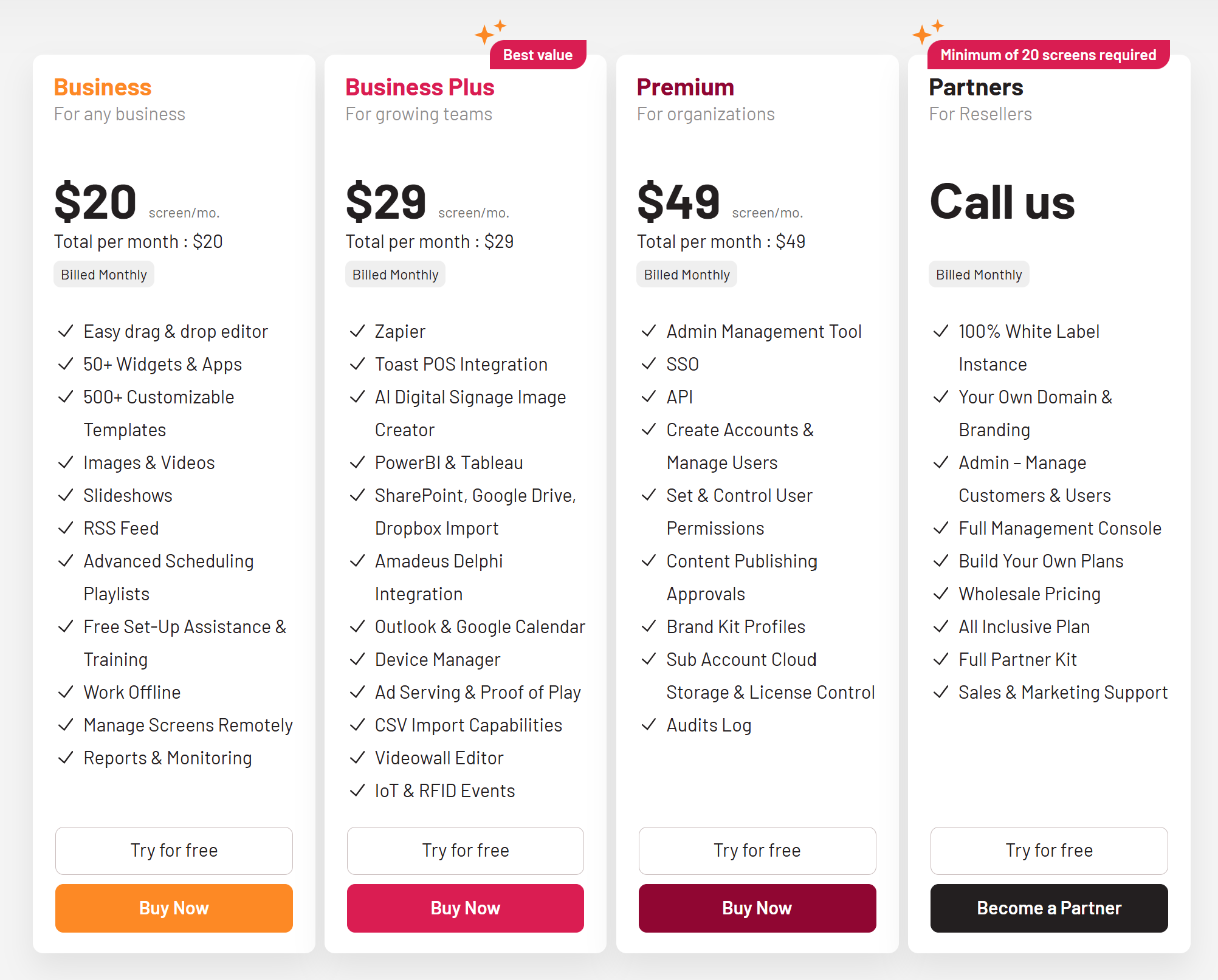Novi sign pricing 