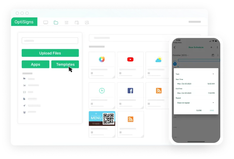 Optisigns skeleton loader dashboard 
