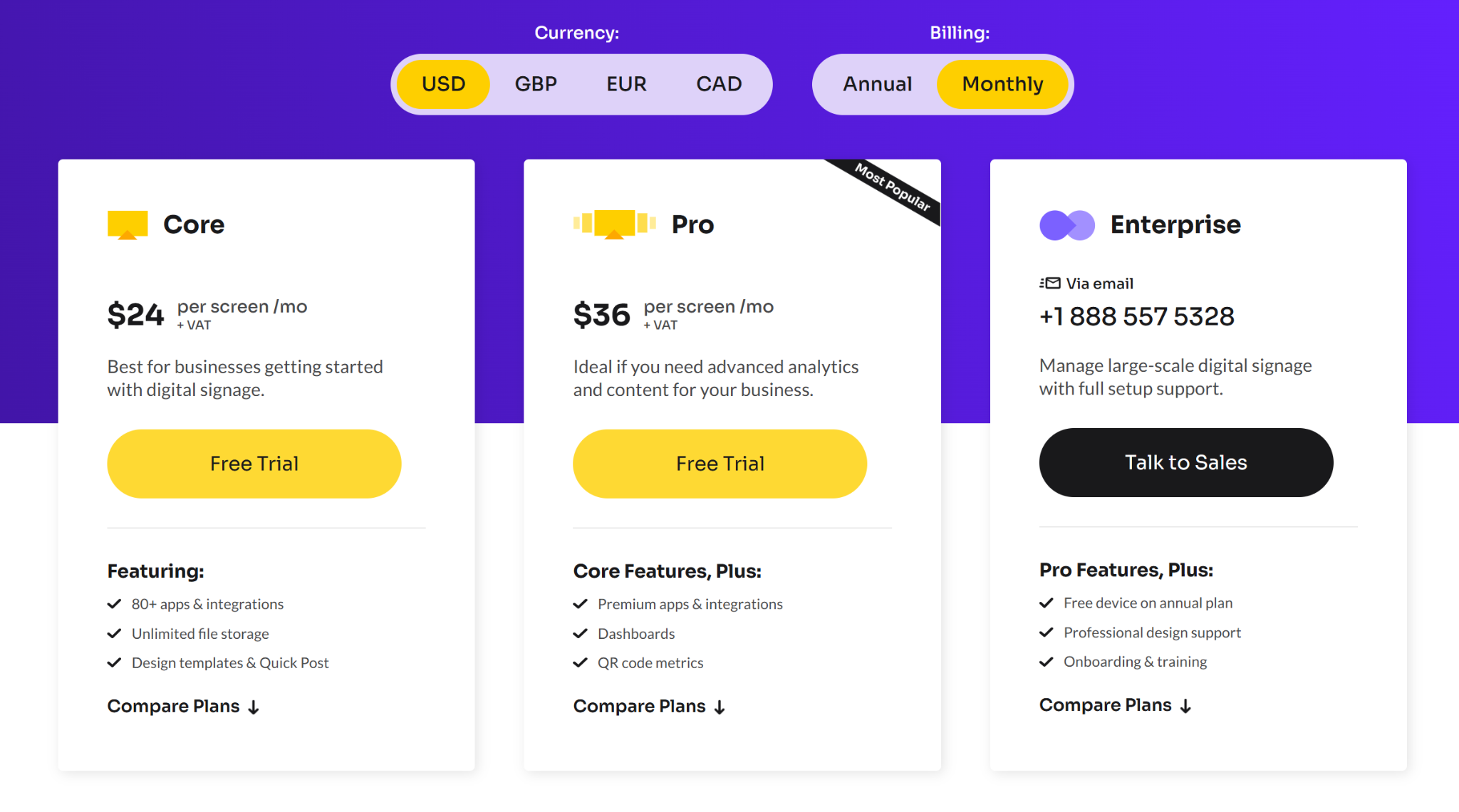 Screencloud pricing 