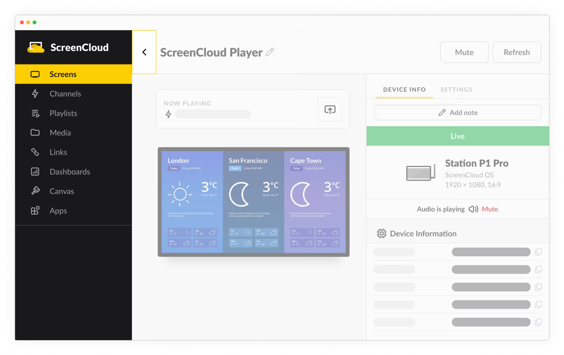 Screen cloud pricing