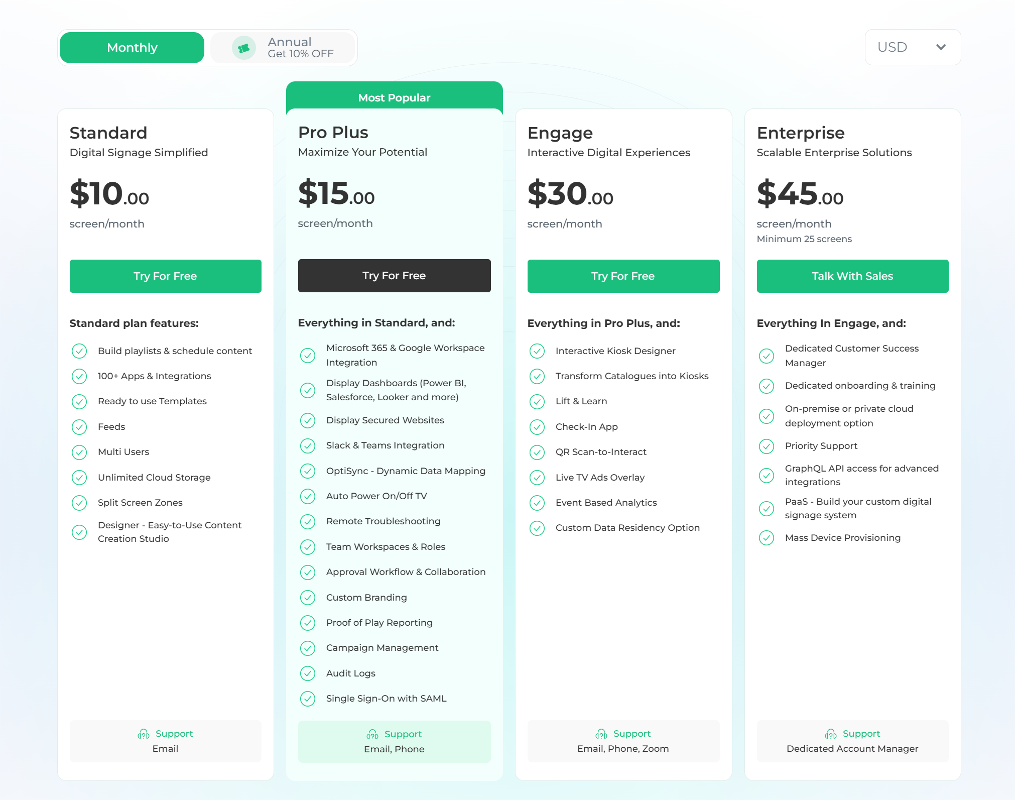 Optisigns pricing