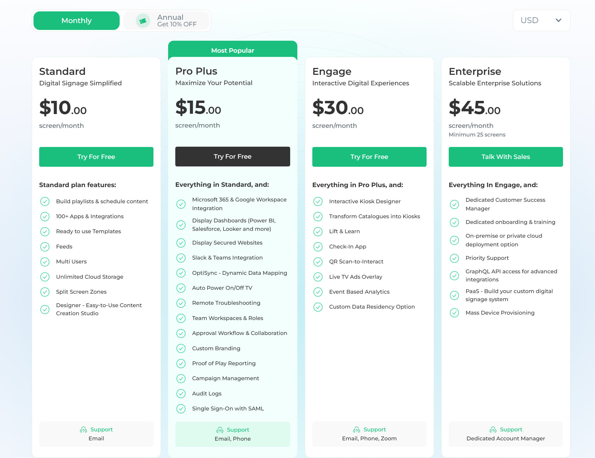 Optisigns pricing