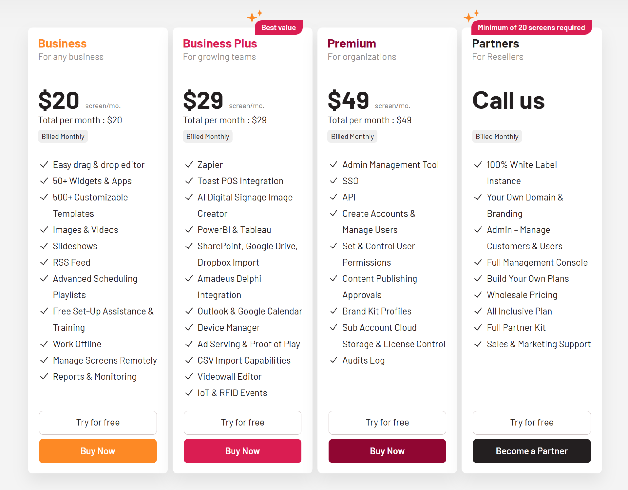 Novisgn's pricing