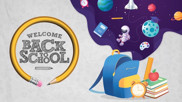 welcome back to school digital signage template