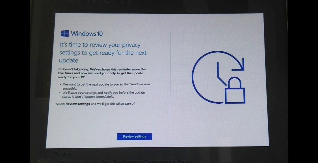 Windows Update Message Digital Signage Issues