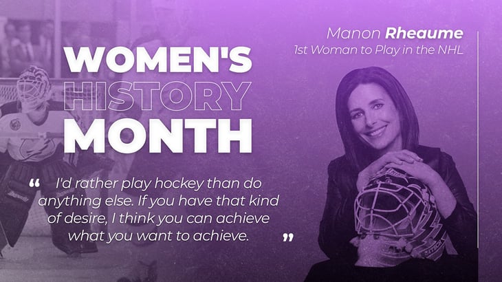 women history month manon rheaume digital signage template