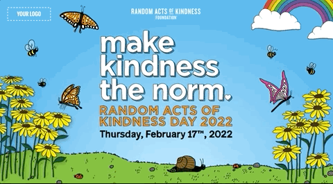 random acts kindness 2022 digital signage template
