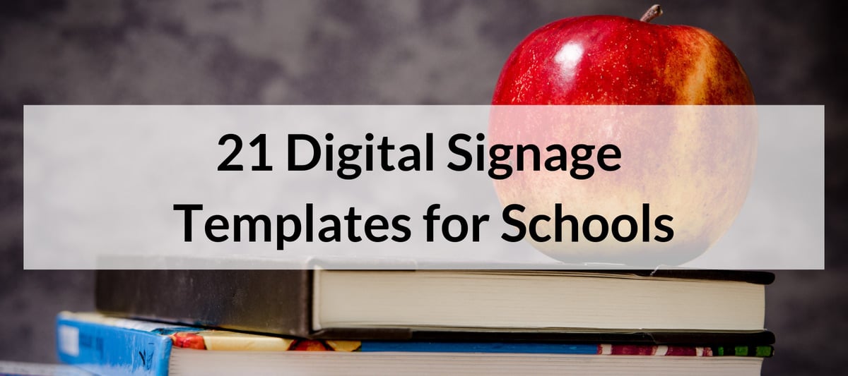 21 Digital Signage Templates for Schools