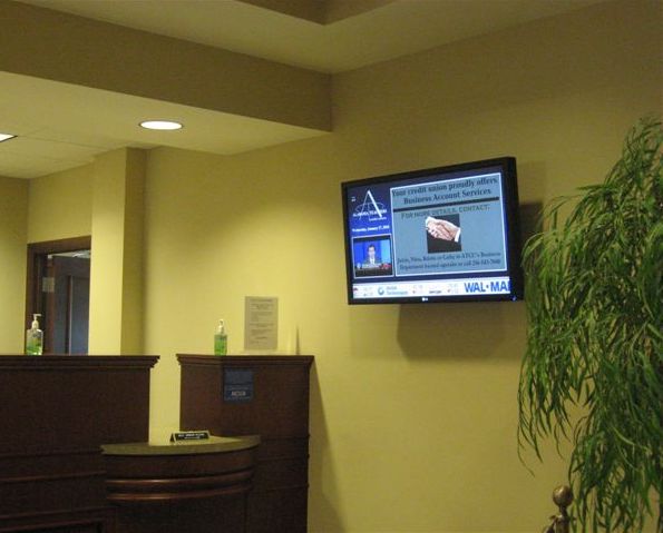 digital signage for banks