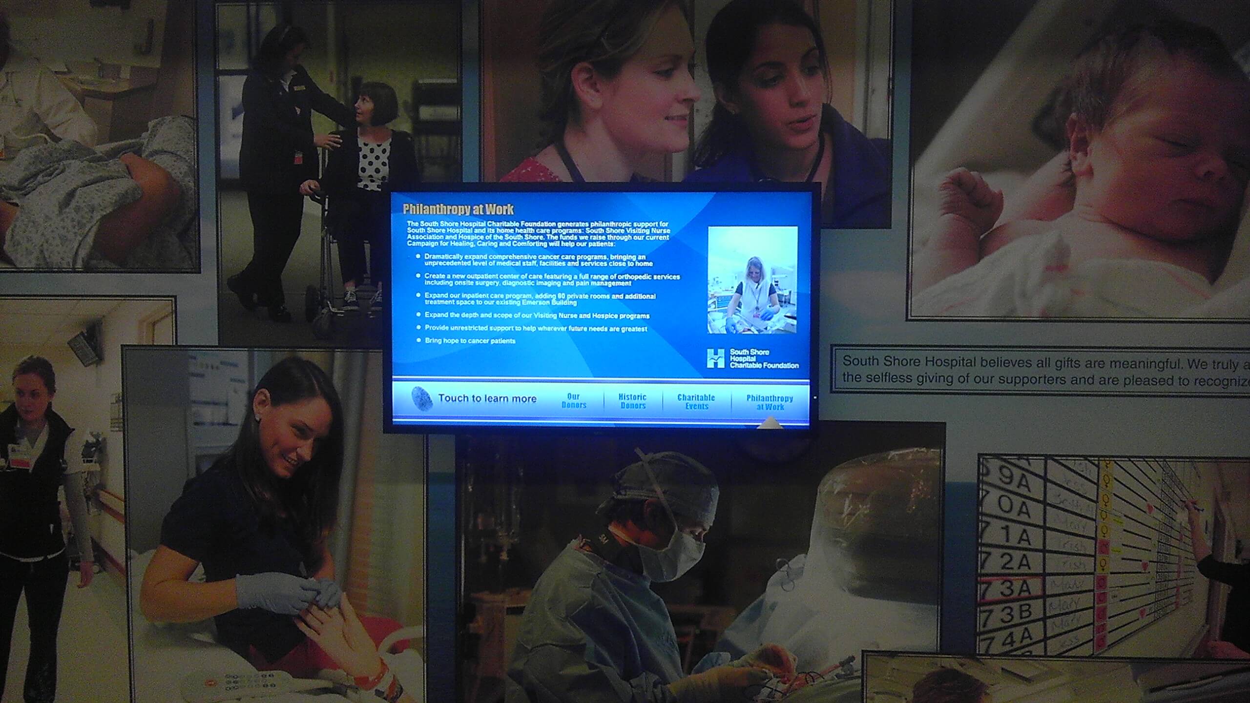 healthcare digital signage