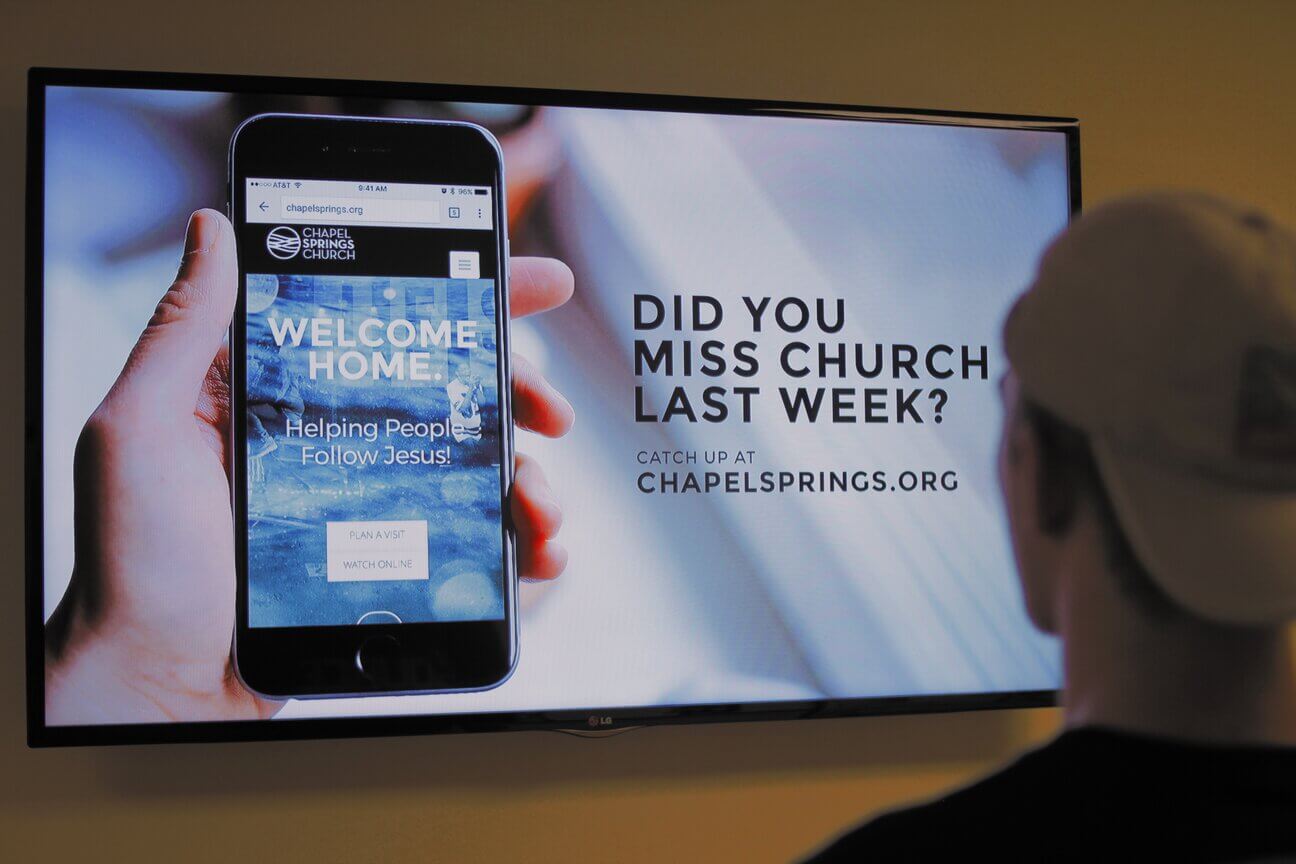 digital signage for churches