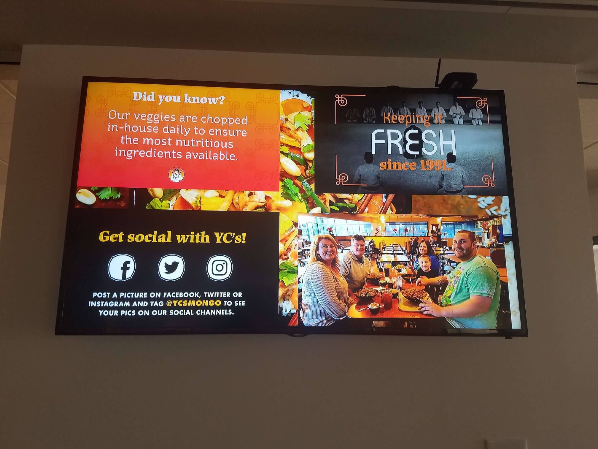 digital menu board signage