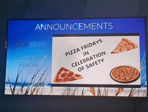 BlueStem Brands digital signage