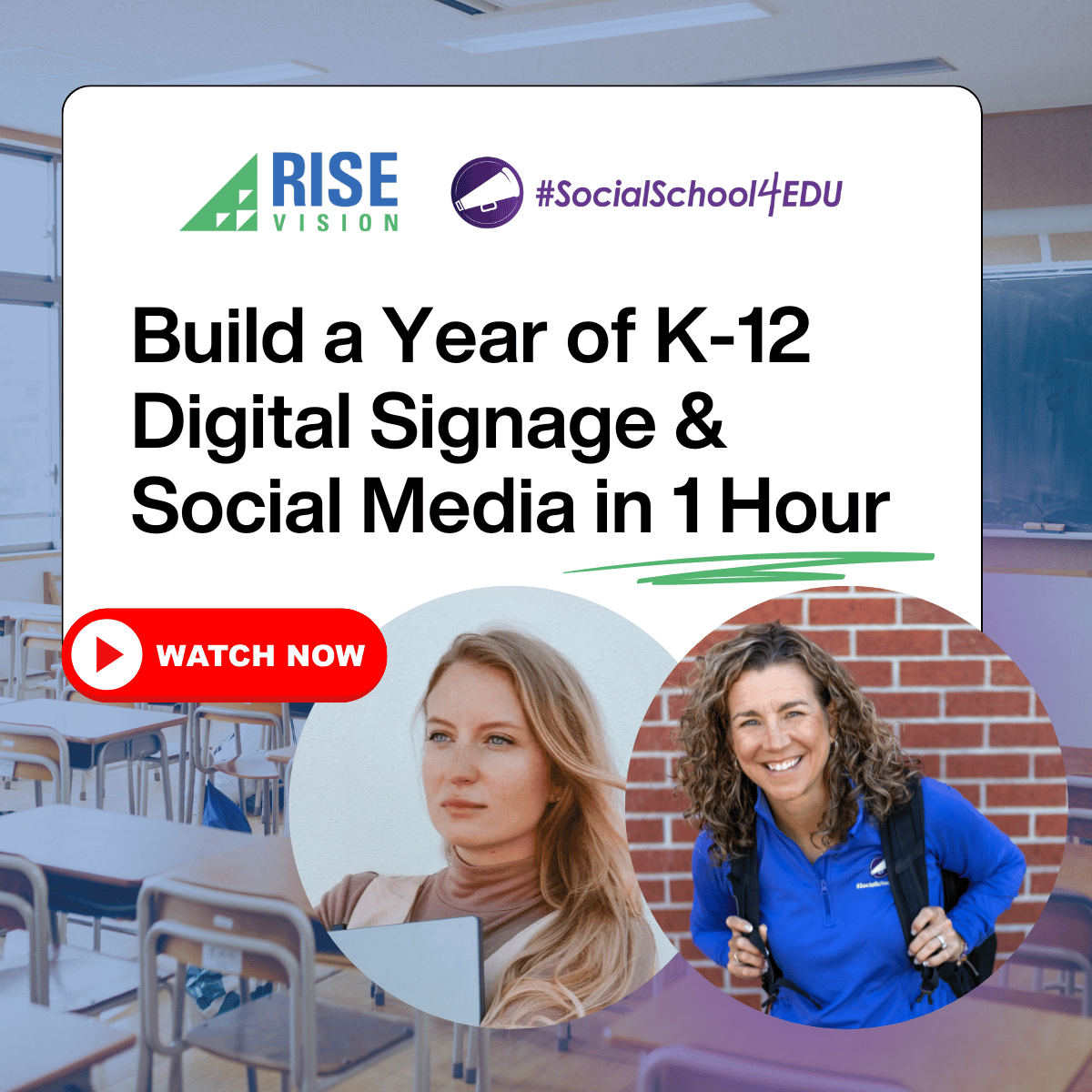 Build a Year of K-12 Digital Signage & Social Media in 1 Hour ft. Andrea Gribble from #SocialSchool4EDU