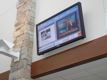 digital signage for banks