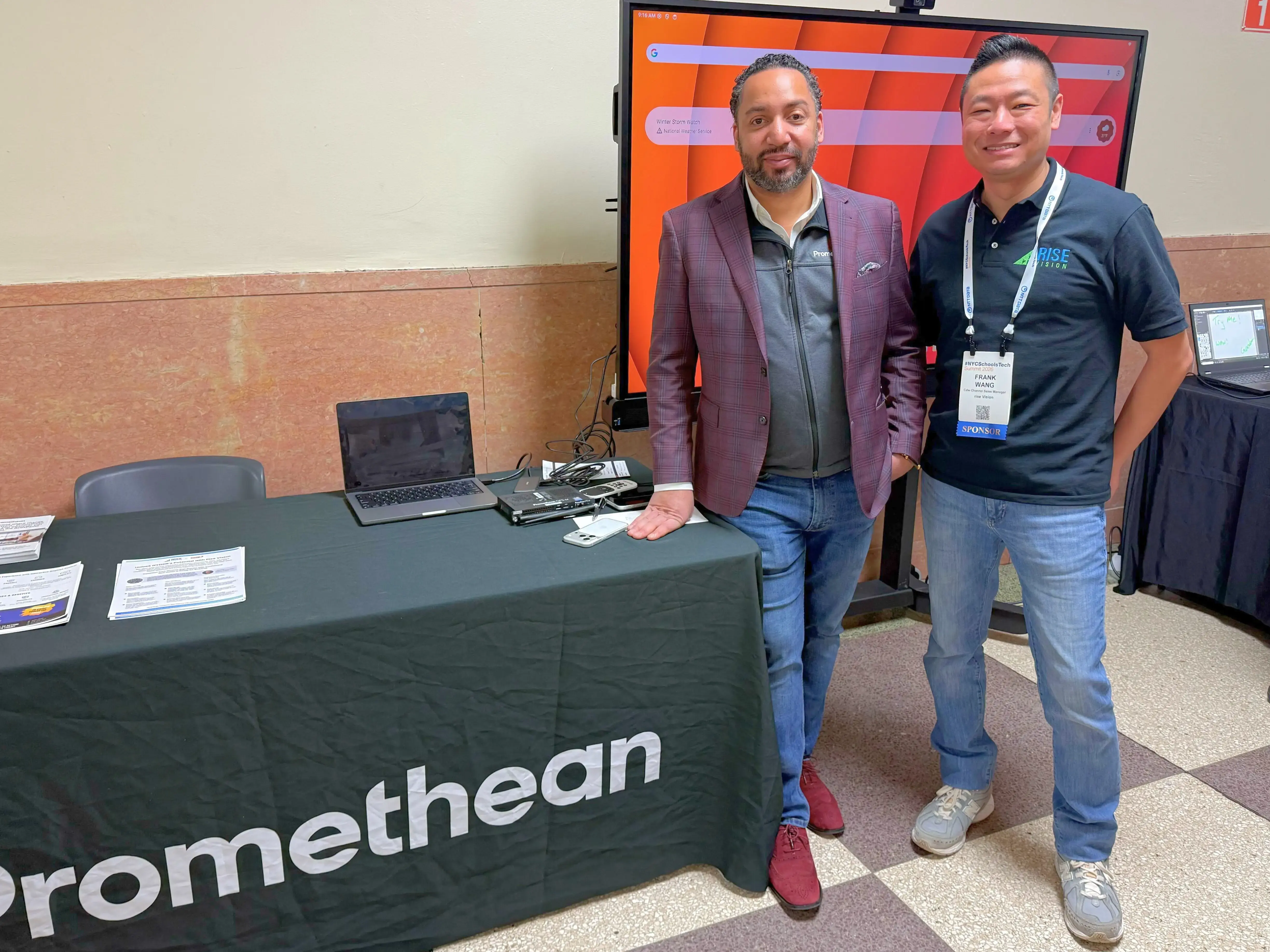 Frank and Promethean at the #NYCSchoolsTech Summit