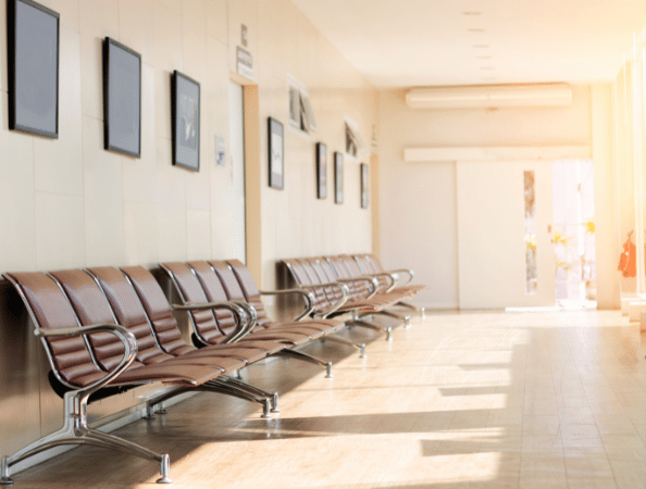 Interior of a hospital waiting room