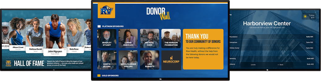 Rise Vision Interactive Templates
