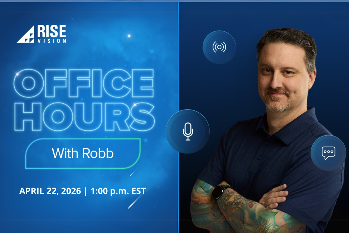 Office Hours: Live Q&A with Robb, Your Digital Signage Expert