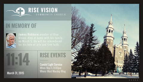 digital signage for churches