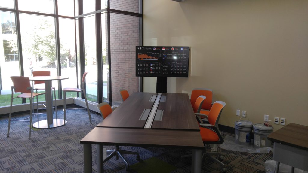 Digital Signage on a desk