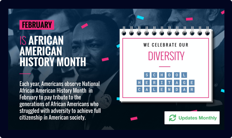 Celebrate Diversity Digital Calendar