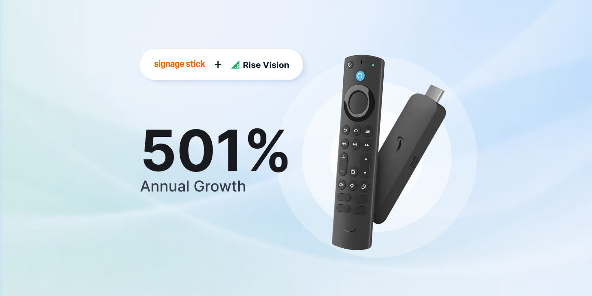 Rise Vision Announces Advanced Remote Management Capabilities for Amazon Signage Stick to Support 501% Annual Growth