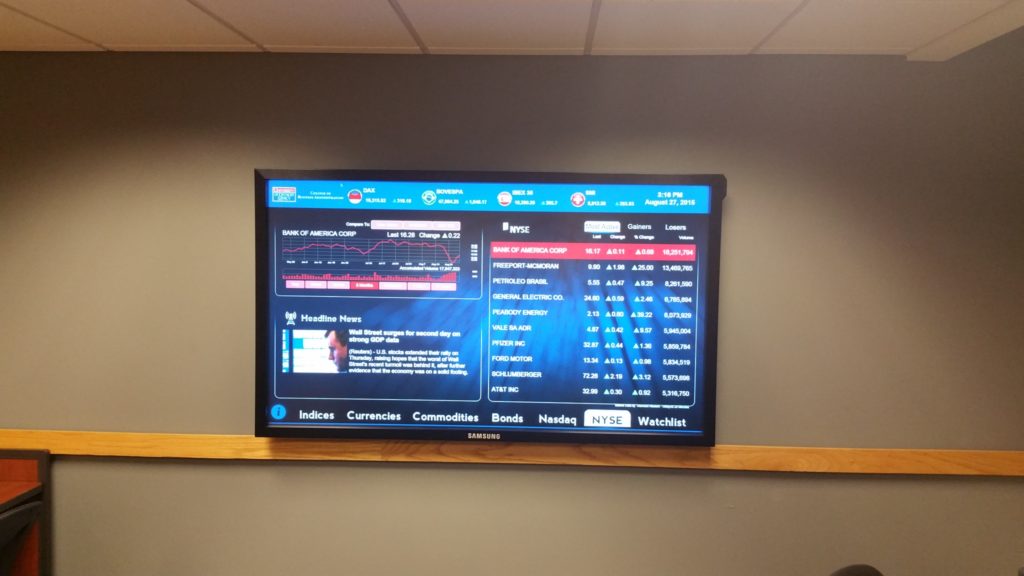 University of Detroit Mercy 75 inch Interactive Display