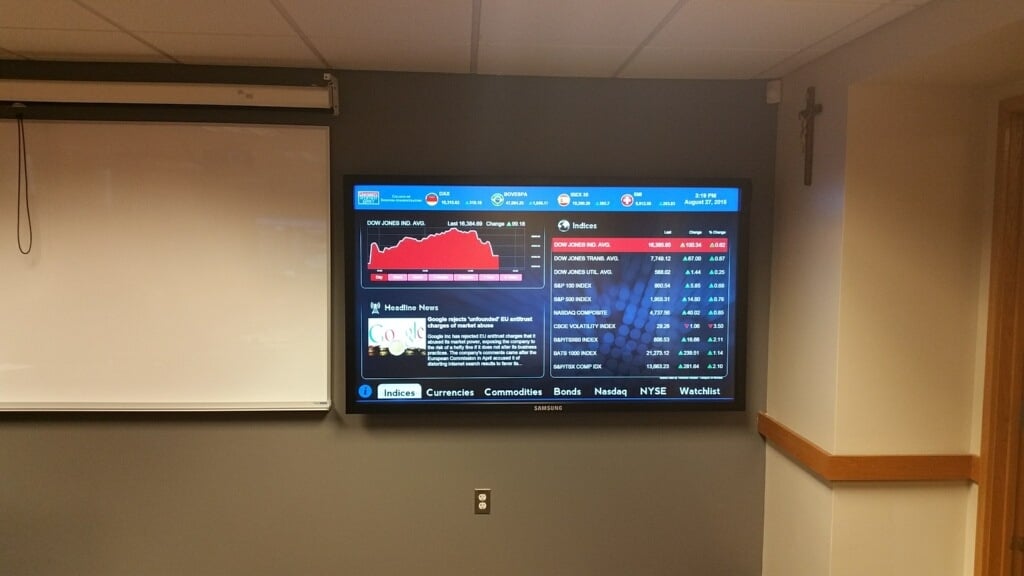 University of Detroit Mercy 75 inch Interactive Second Display