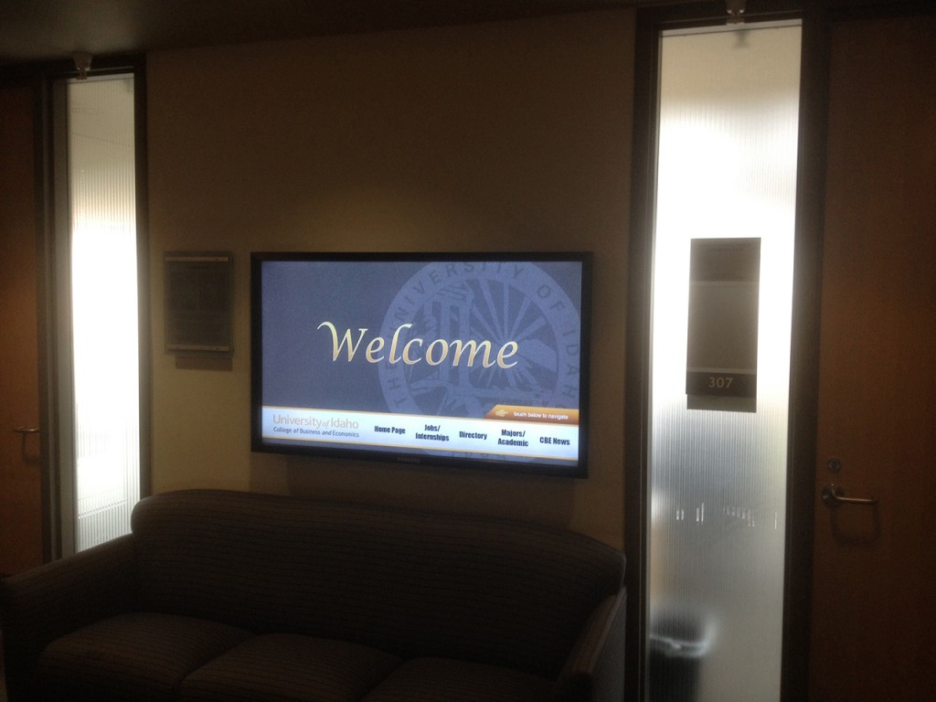 University of Idaho Digital Signage